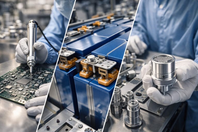 은 산업용 원자재로 회로판, 배터리 등에 사용되는 모습