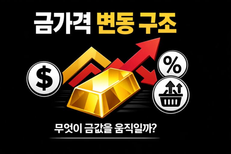 금가격 변동 구조를 설명하는 썸네일 이미지